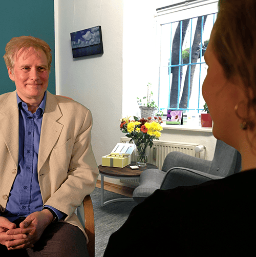 Therapiesitzung Patient und Reiner Müller von Angstfreier Leben